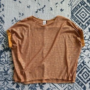 Anthropologie Mustard Blouse